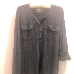 EXPRESS men’s dark gray long-sleeve shirt